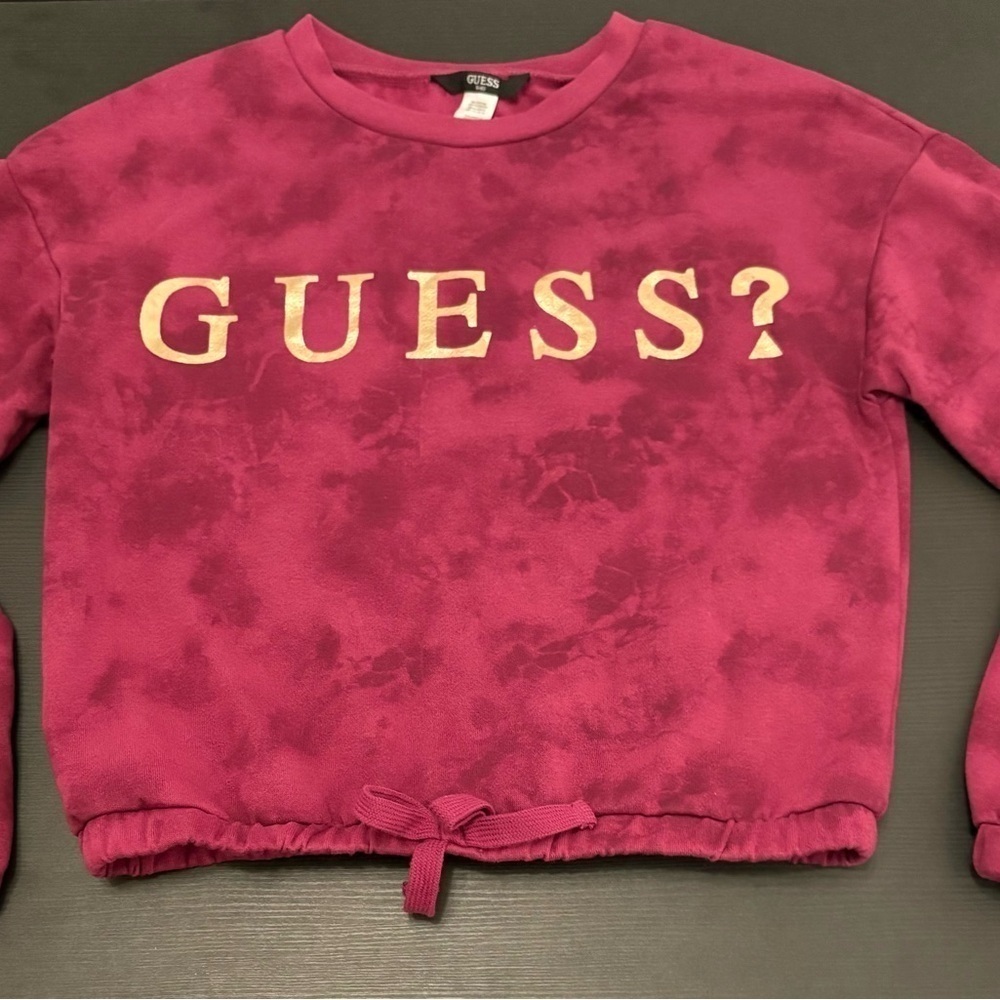 Guess Kids Crop Sweatshirt Girls Size Large (14) EUC